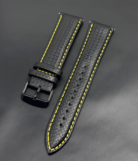 Carbon Fiber Band (Warning Yellow)